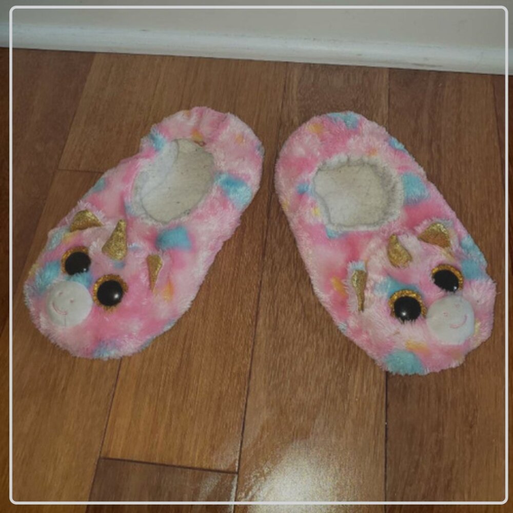 Kids TY Unicorn Slippers